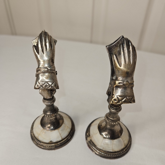 Vintage Letter Hand Note Clip Silver Plate Mother of Pearl Paris 1889 Berkeley - Picture 10 of 12